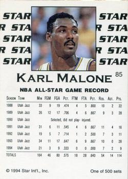 1994 Star Nova #85 Karl Malone Back