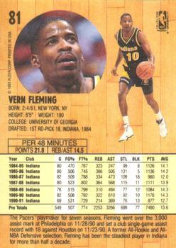 1991-92 Fleer - 3D Acrylic #81 Vern Fleming Back