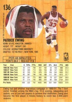 1991-92 Fleer - 3D Acrylic #136 Patrick Ewing Back