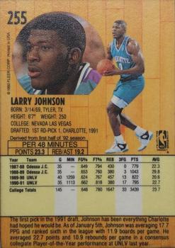 1991-92 Fleer - 3D Acrylic #255 Larry Johnson Back