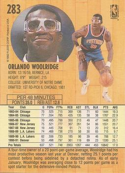 1991-92 Fleer - 3D Acrylic #283 Orlando Woolridge Back