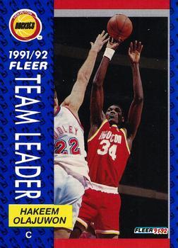 1991-92 Fleer - 3D Acrylic #381 Hakeem Olajuwon Front