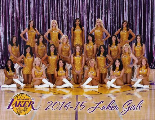 2014-15 Los Angeles Lakers Team Photos #NNO Laker Girls Front