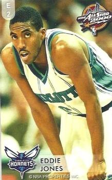 2000 Dunkin Bubblegum NBA All-Stars #E2 Eddie Jones Front