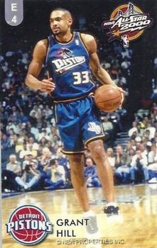 2000 Dunkin Bubblegum NBA All-Stars #E4 Grant Hill Front