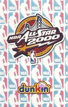 2000 Dunkin Bubblegum NBA All-Stars #E7 Allan Houston Back