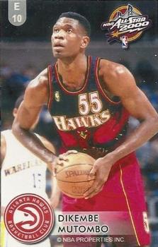 2000 Dunkin Bubblegum NBA All-Stars #E10 Dikembe Mutombo Front