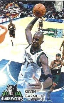 2000 Dunkin Bubblegum NBA All-Stars #W3 Kevin Garnett Front