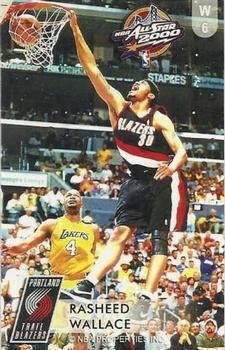 2000 Dunkin Bubblegum NBA All-Stars #W6 Rasheed Wallace Front