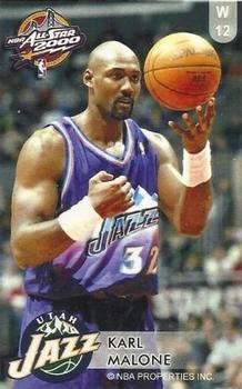 2000 Dunkin Bubblegum NBA All-Stars #W12 Karl Malone Front