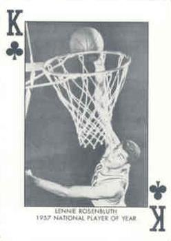1973-74 North Carolina Tarheels Playing Cards #K♣ Lennie Rosenbluth Front