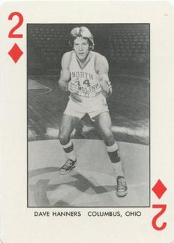 1973-74 North Carolina Tarheels Playing Cards #2♦ Dave Hanners Front