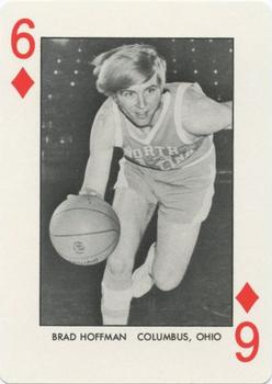 1973-74 North Carolina Tarheels Playing Cards #6♦ Brad Hoffman Front