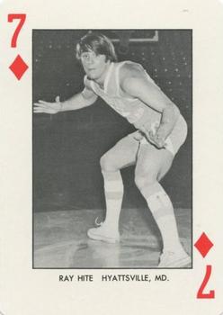 1973-74 North Carolina Tarheels Playing Cards #7♦ Ray White Front