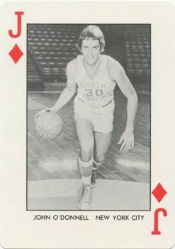 1973-74 North Carolina Tarheels Playing Cards #J♦ John O'Donnell Front