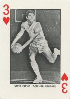 1973-74 North Carolina Tarheels Playing Cards #3♥ Steve Previs Front