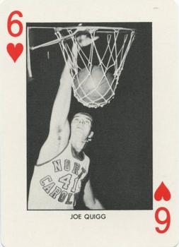 1973-74 North Carolina Tarheels Playing Cards #6♥ Joe Quigg Front