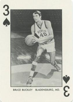 1973-74 North Carolina Tarheels Playing Cards #3♠ Bruce Buckley Front