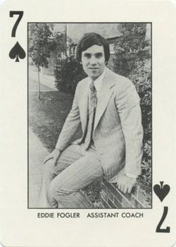 1973-74 North Carolina Tarheels Playing Cards #7♠ Eddie Fogler Front
