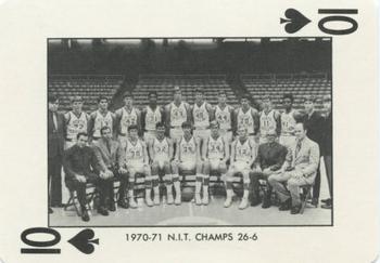 1973-74 North Carolina Tarheels Playing Cards #10♠ 1970-71 NIT Champs Front