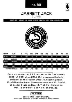 2016-17 Hoops #89 Jarrett Jack Back