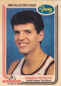 1990-91 NBA Hoops Basketball - Drazen Petrovic Rookie #248 - Trail