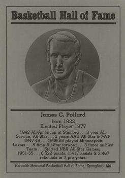 1986-02 Basketball Hall of Fame Metallic #NNO James C. Pollard Front