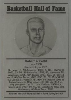 1986-02 Basketball Hall of Fame Metallic #NNO Bob Pettit Front