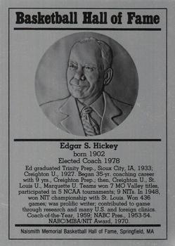 1986-02 Basketball Hall of Fame Metallic #NNO Edgar Hickey Front