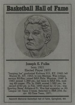 1986-02 Basketball Hall of Fame Metallic #NNO Joe Fulks Front
