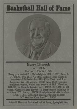 1986-02 Basketball Hall of Fame Metallic #NNO Harry Litwack Front