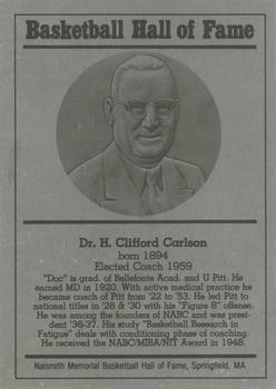 1986-02 Basketball Hall of Fame Metallic #NNO H. Clifford Carlson Front