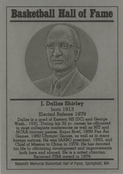 1986-02 Basketball Hall of Fame Metallic #NNO J. Dallas Shirley Front
