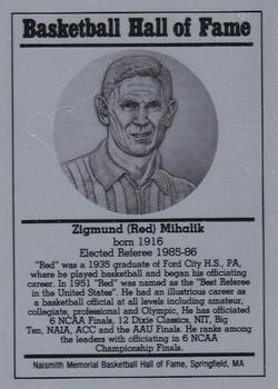 1986-02 Basketball Hall of Fame Metallic #NNO Zigmund 