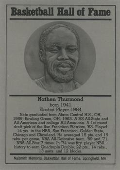 1986-02 Basketball Hall of Fame Metallic #NNO Nate Thurmond Front