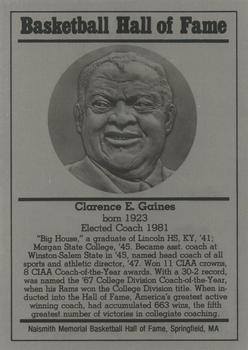 1986-02 Basketball Hall of Fame Metallic #NNO Clarence Gaines Front