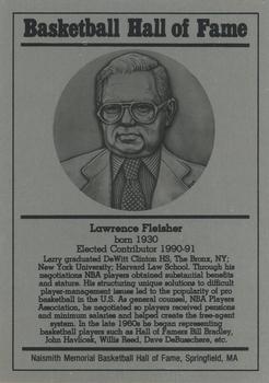 1986-02 Basketball Hall of Fame Metallic #NNO Larry Fleisher Front