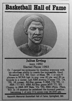 1986-02 Basketball Hall of Fame Metallic #NNO Julius Erving Front
