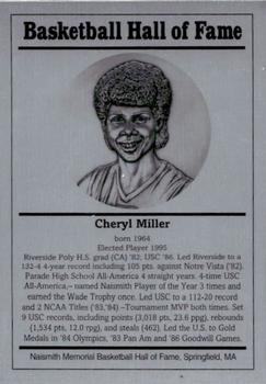 1986-02 Basketball Hall of Fame Metallic #NNO Cheryl Miller Front