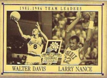 1992-93 Arizona Republic/Gazette Phoenix Suns 25th Anniversary #NNO Walter Davis / Larry Nance Front