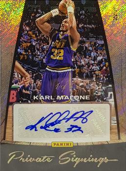 2016 Panini NBA Finals Private Signings - One of One #34 Karl Malone Front
