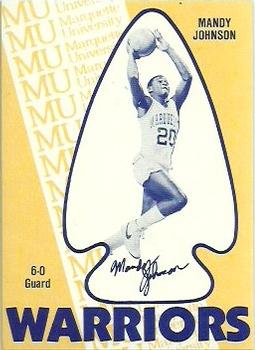 1982-83 Lite Beer Marquette Warriors #NNO Mandy Johnson Front