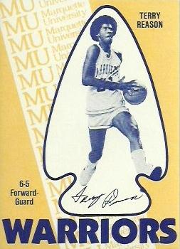 1982-83 Lite Beer Marquette Warriors #NNO Terry Reason Front
