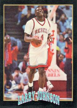 1991 Smokey's Sportscards Larry Johnson #3 All-American Front