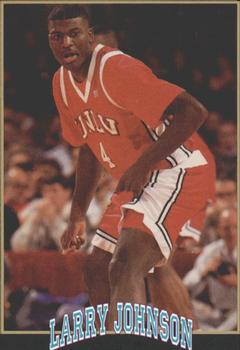 1991 Smokey's Sportscards Larry Johnson #7 Checklist Front