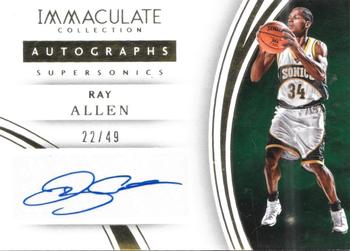 2015-16 Panini Immaculate Collection - Autographs #48 Ray Allen Front