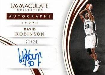2015-16 Panini Immaculate Collection - Autographs Bronze #42 David Robinson Front