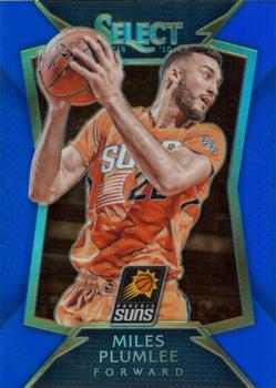 2014-15 Panini Select - Prizms Blue #27 Miles Plumlee Front