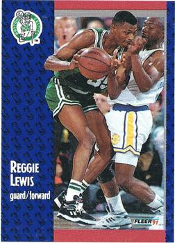 1991-92 Fleer Wheaties #2 Reggie Lewis Front