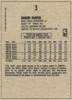 1991-92 Fleer Wheaties #3 Robert Parish Back